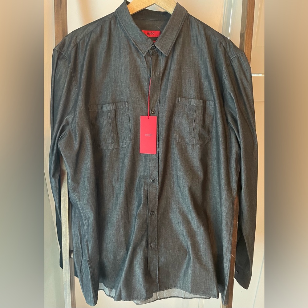 New with tags Hugo Boss Slim Line Casual Button Down Shirt